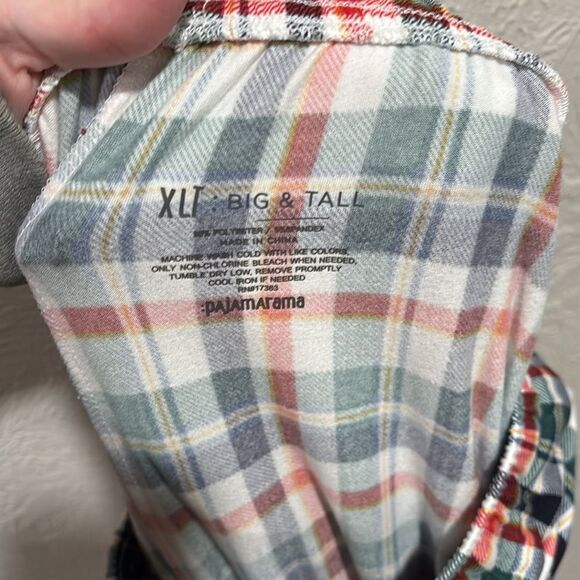 Pajamarama 2 Piece Big & Tall Falala Multi Plaid Pajama Set
Size XL Tall - Picture 6 of 6